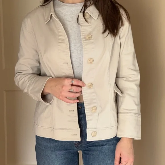 NorthStyle Cream Utility Jacket - Picture 3 of 6